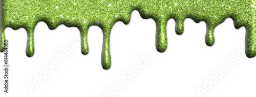 "Pouring green glitter icing, glue with glitter, fluid edge, colored liquid, 3d effect, three-dimensional, party decoration, card, scrapbooking, sublimation
