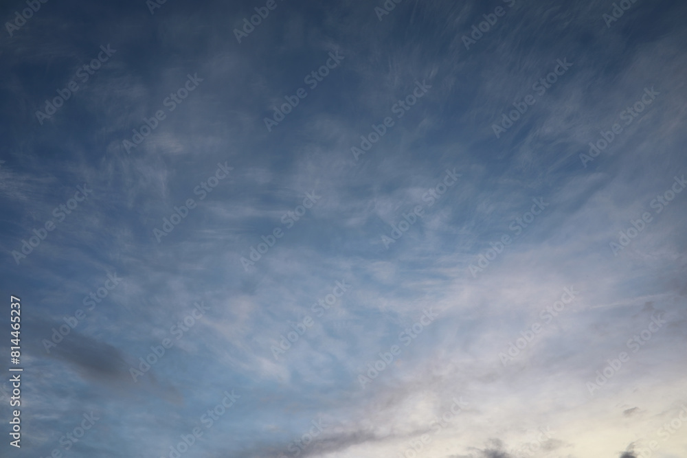 Obraz premium Summer blue sky cloud gradient light white background. Beauty clear cloudy in sunshine calm bright winter air bacground. Gloomy vivid cyan landscape in environment day horizon skyline view spring wind