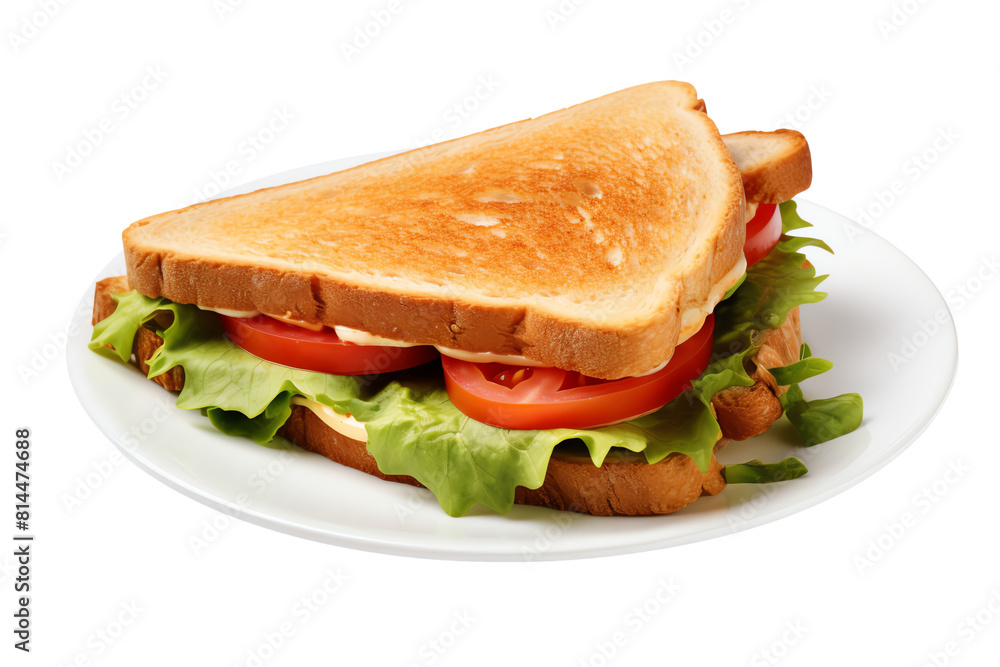 A delicious and healthy sandwich with fresh lettuce, tomato and cheese. The perfect lunch or snack! A delicious and healthy sandwich with fresh lettuce, tomato and cheese. The perfect lunch or snack!