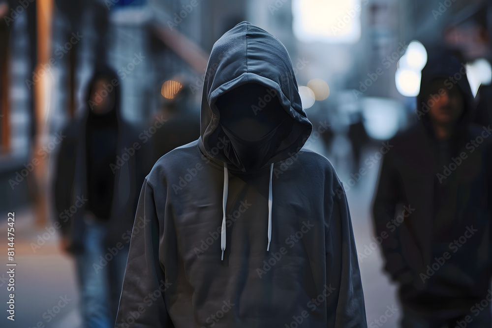 パーカーを着た怪しい男性、危険人物、注意人物 パーカーを着た怪しい男性、危険人物、注意人物