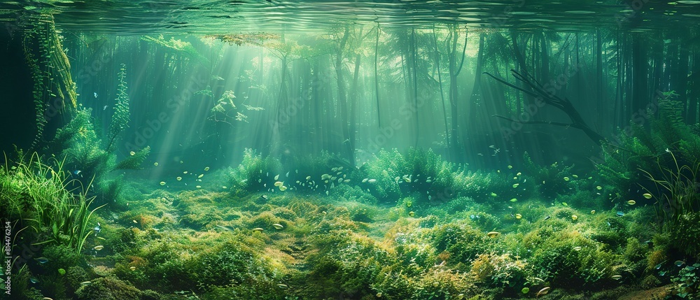 Immerse Yourself in the Serene Depths of an Underwater Forest Immerse Yourself in the Serene Depths of an Underwater Forest