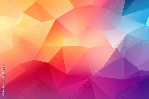 colorful gradient design background  geometric polygonal modernism in rainbow colors