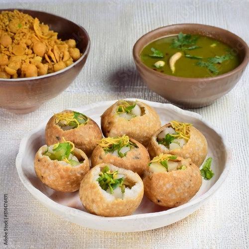 Panipuri or Golgappa photo