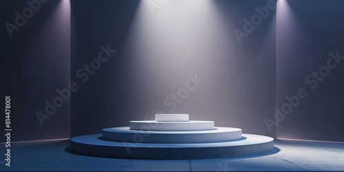 concept of a podium for product