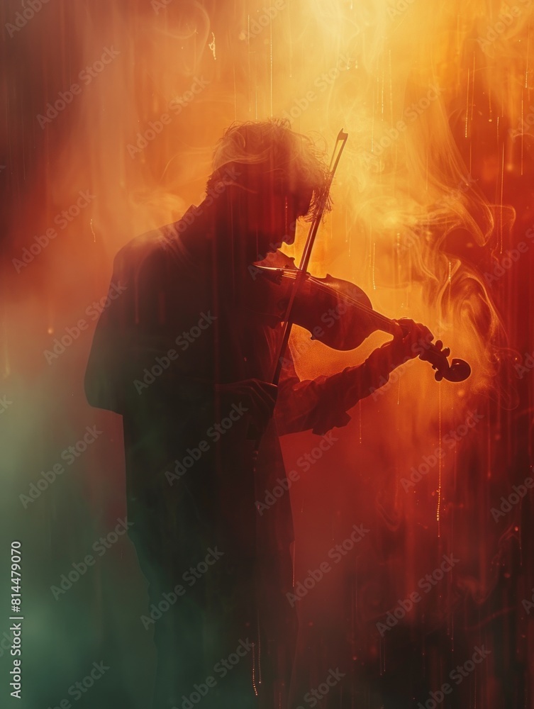 Fototapeta premium musician plays the violin
