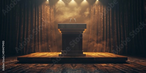 public speaking podium photo