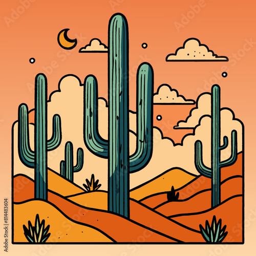 your artwork with the adventurous spirit of the Arizona desert. From tumbleweeds rolling across the sand to towering saguaro cacti reaching for the sky, create a design that transports  photo