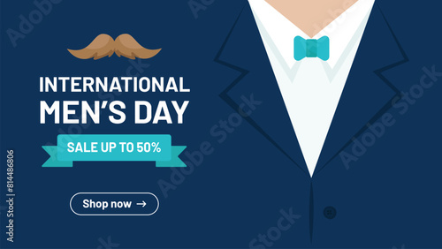 Flat background for fathers day celebration