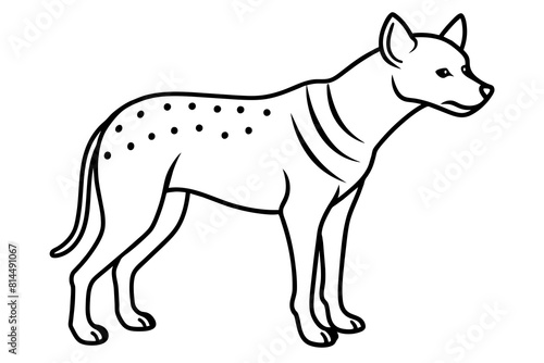 hyena cartoon vector illustration