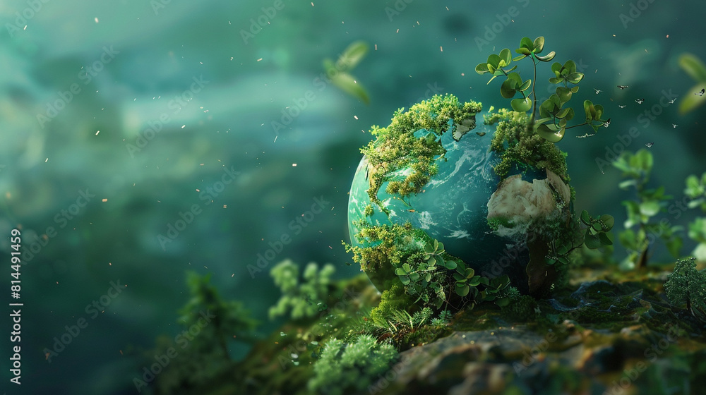 Earth Day concept. Make everyday earth day, go green. Vector illustration on the theme of saving the planet for social poster, banner, card Earth Day concept. Make everyday earth day, go green. Vector illustration on the theme of saving the planet for social poster, banner, card