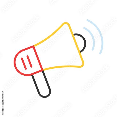 Grab this beautifully designed icon of megaphone in editable style, a customizable vector of loudspeaker