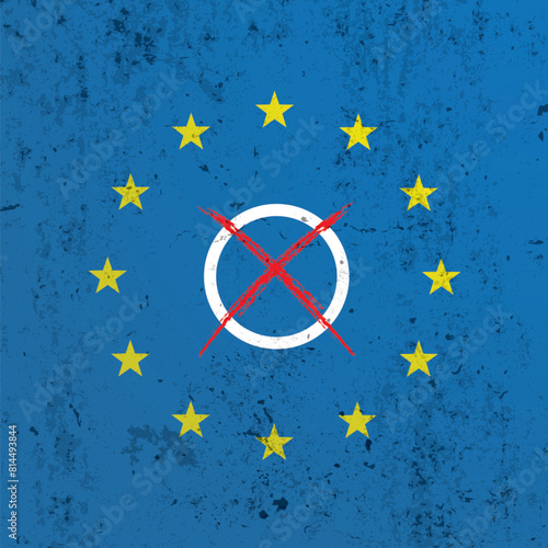 Concrete EU Flag Vote