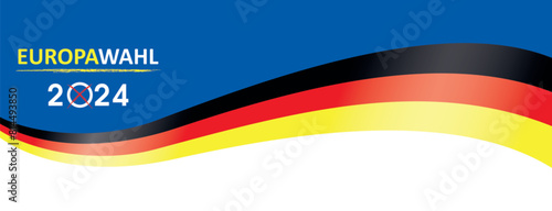 Deutsche Flagge Europawahl 2024