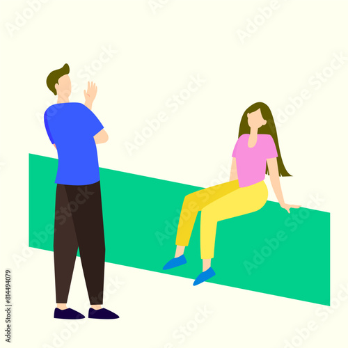 working in start-up illustration 