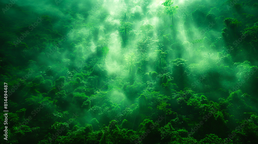Mystical aerial view of the amazon rainforest Mystical aerial view of the amazon rainforest