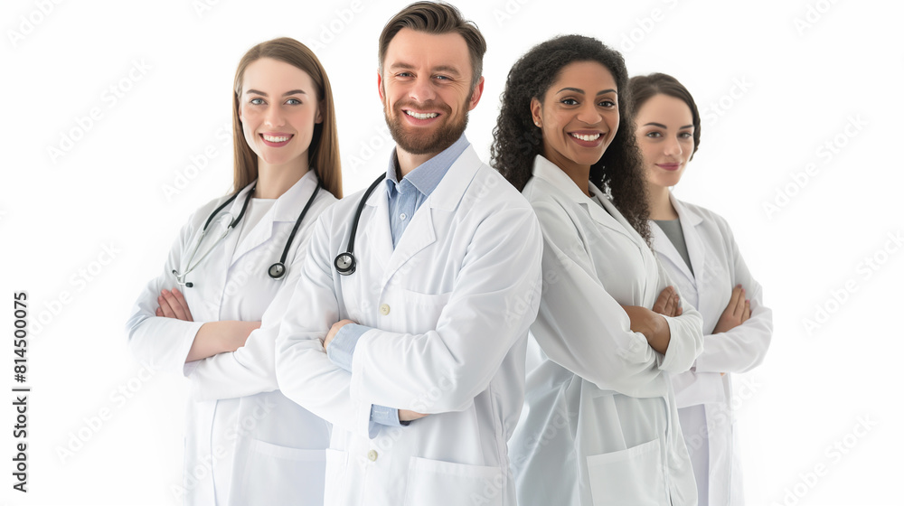 Diverse Healthcare Team with Bright Smiles.