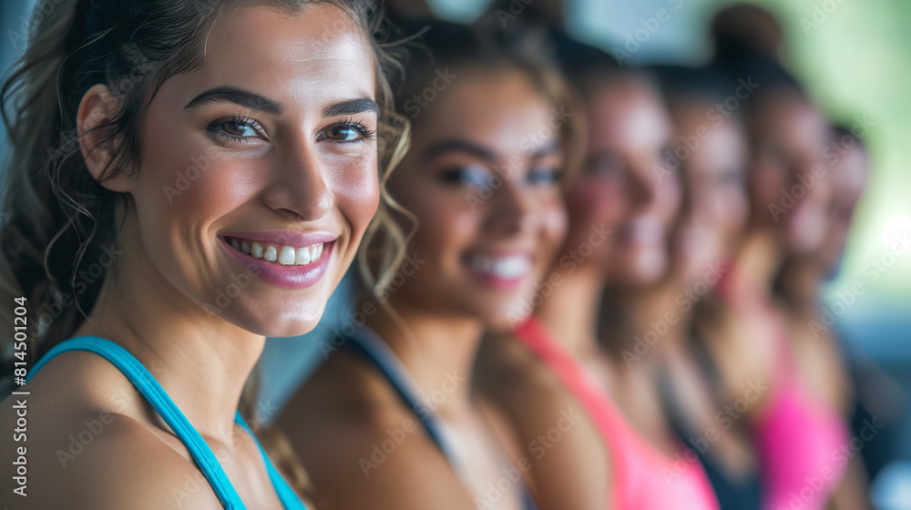 Group of Joyful Fitness Women. Group of Joyful Fitness Women.