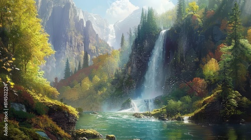 Tranquil scenes immerse viewers in nature's beauty wallpaper