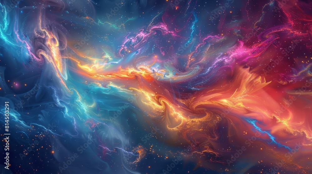Vibrant wisps create enchantment wallpaper Vibrant wisps create enchantment wallpaper