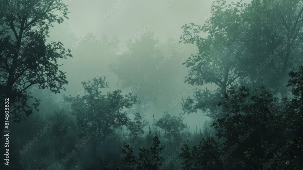 Faint outlines of trees and foliage fade into soft haze wallpaper Faint outlines of trees and foliage fade into soft haze wallpaper