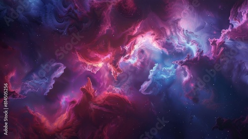 Cosmic swirls create abstract shapes wallpaper