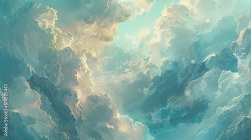 Cloud layers add depth to sky wallpaper