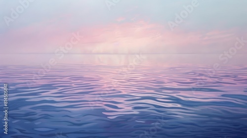 Calm waters mirror misty sky s subdued hues reflecting the scene above wallpaper