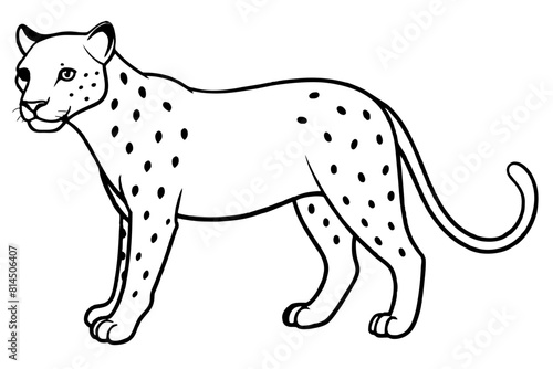 jaguar cartoon vector illustration