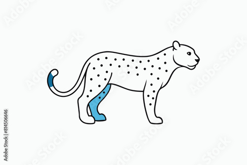 jaguar cartoon vector illustration