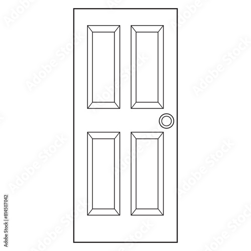 door outline vector illustration