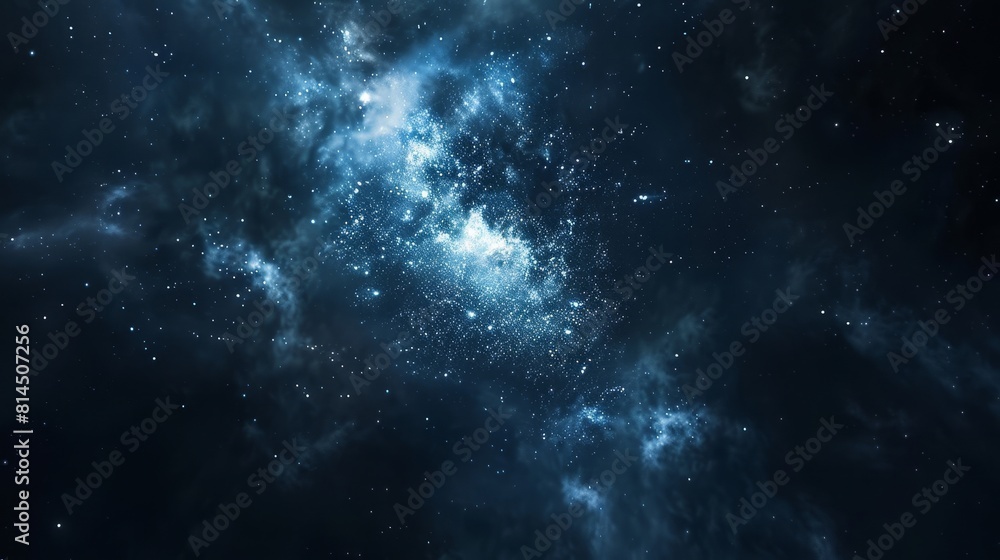 Fototapeta premium Starlight glimmers through mist gentle glow wallpaper