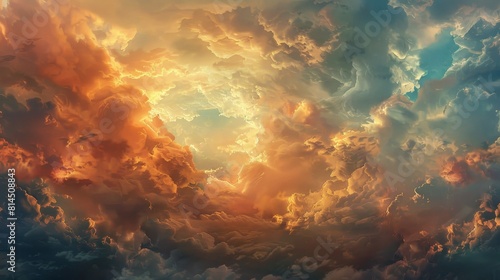 Whispers of celestial winds rustle through clouds adding to symphony wallpaper