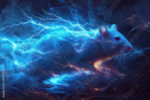 Electrifying Digital Art: Lightning-Bending Electric Mouse Collaboration