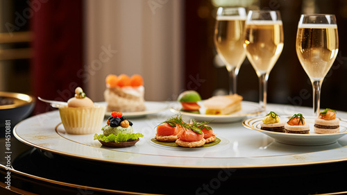 Food  hospitality and room service  starter appetisers as exquisite cuisine in hotel restaurant a la carte menu  culinary art and fine dining experience