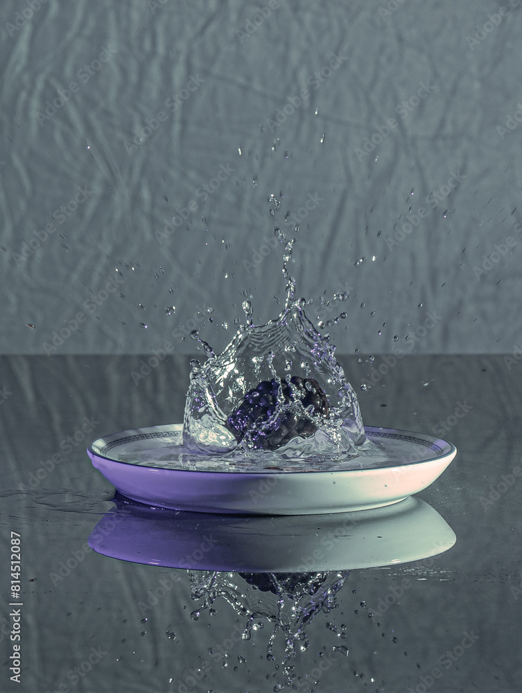 water splash in a bowl water splash in a bowl