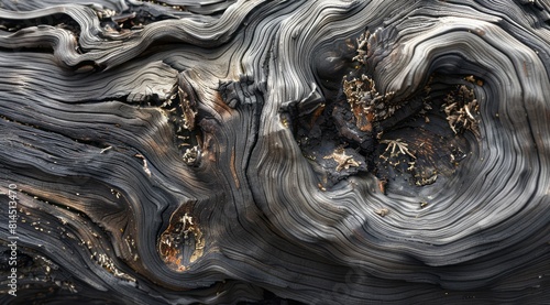 A depiction of nature's beauty emphasizes weathered materials in a deconstructive style.