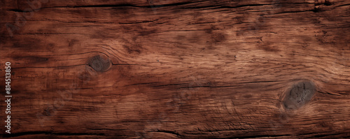 Rough wooden texture background, brown old wood planks, generated by ai 