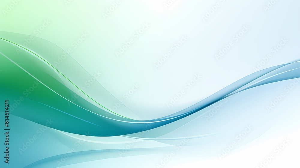 Digital technology blue and green abstract curve poster PPT background