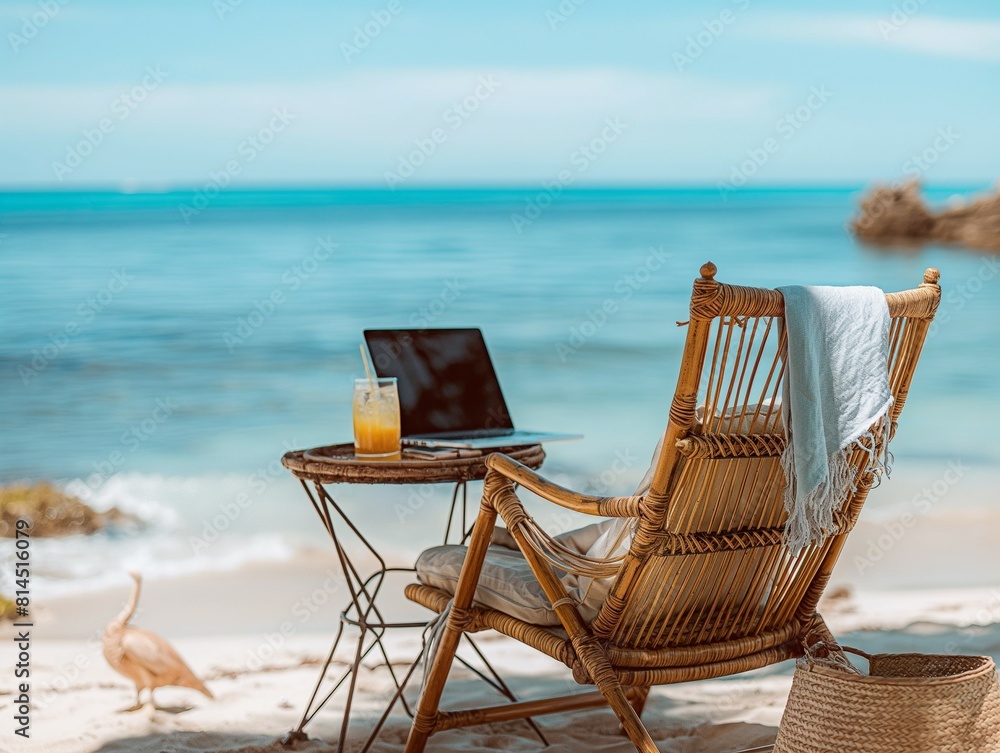 Experience the ultimate work-life balance with this stunning image of a ...