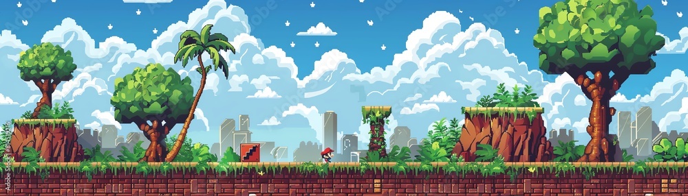 A pixel art platformer game A pixel art platformer game