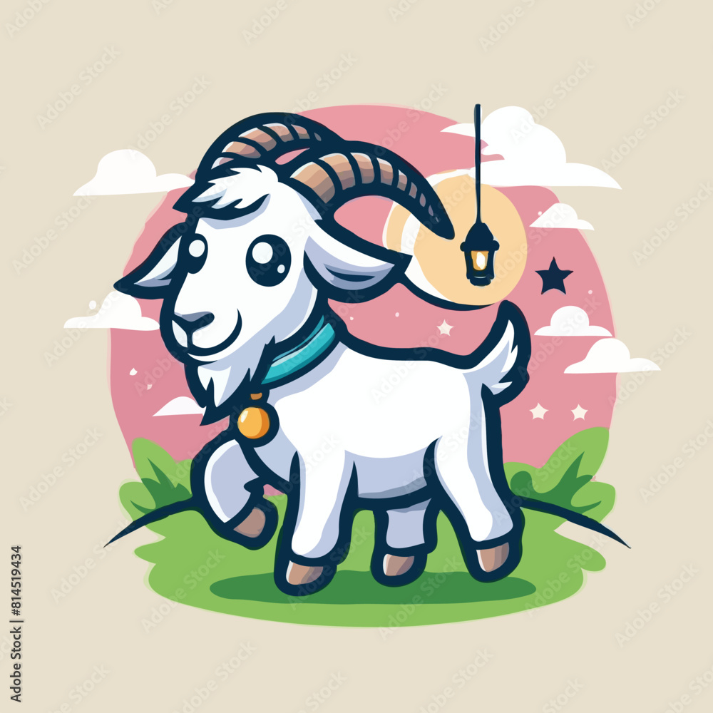 Obraz premium goat mascot