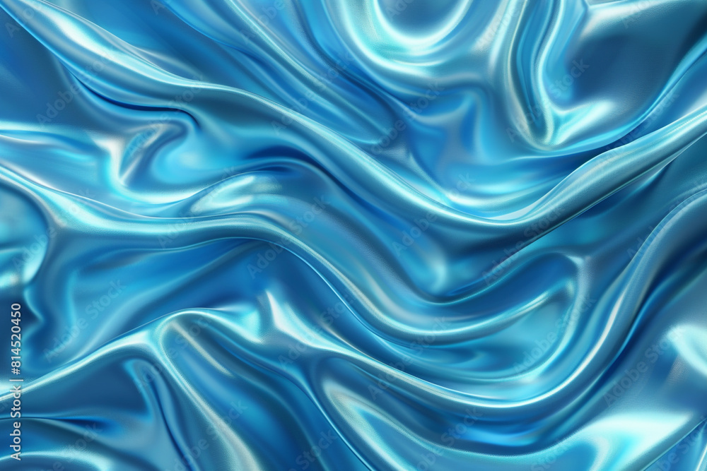 Abstract Blue Waves Background with Smooth Silk Texture Abstract Blue Waves Background with Smooth Silk Texture