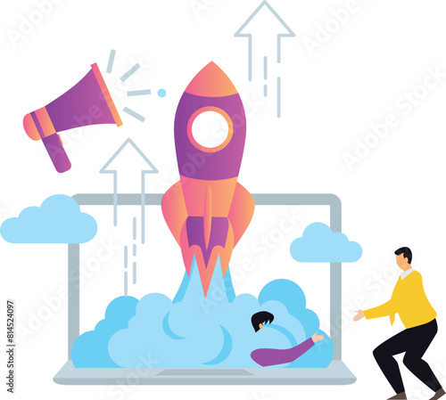 The team is working on the launch of the business.