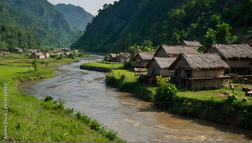 Village in the rivers