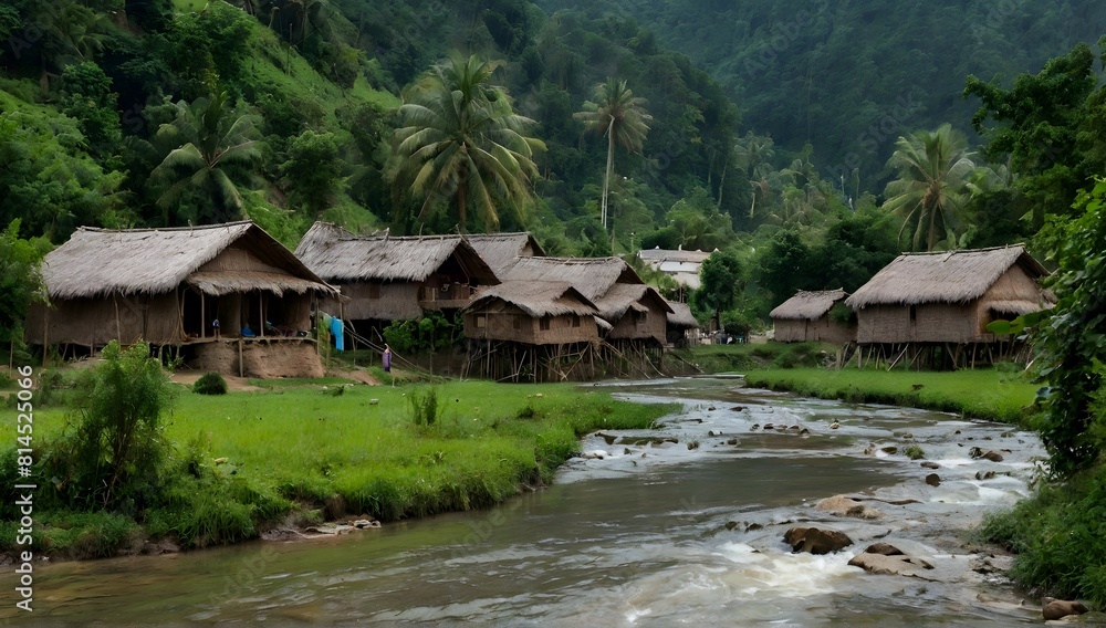 Village in the rivers Village in the rivers