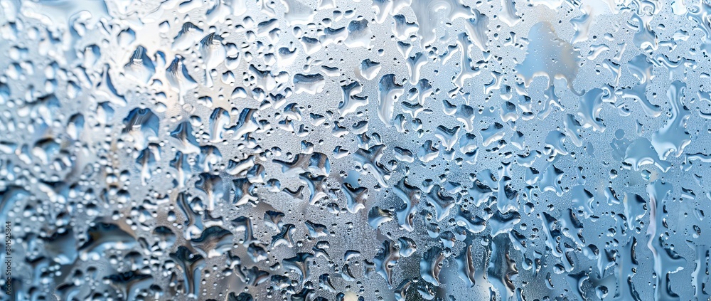 Tranquil raindrops on a serene window glass texture Tranquil raindrops on a serene window glass texture