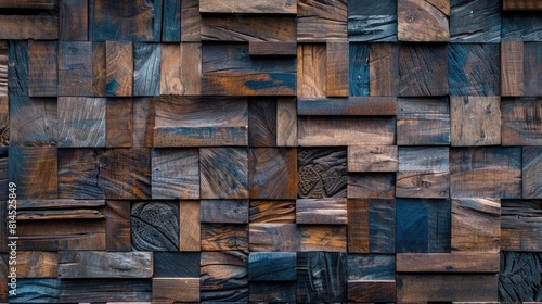 Wallpaper Mural Detailed shot of a wooden wall, ideal for backgrounds and textures Torontodigital.ca