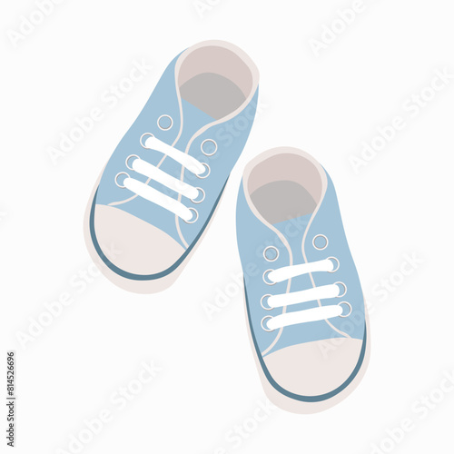 children's shoes blue sneakers booties for a newborn boy