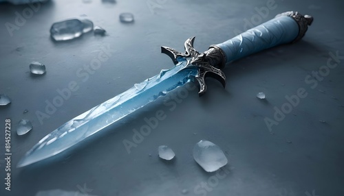 A dagger of ice its cold touch freezing the blood upscaled_3 photo