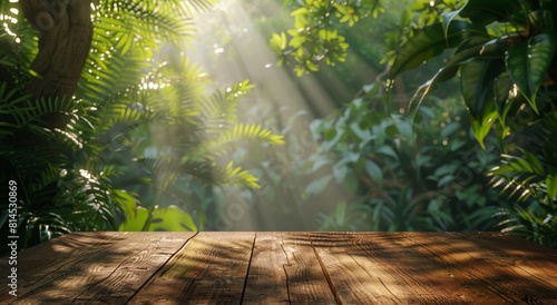 Wooden Table in a Forest